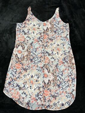 CAbi Geometric Print Slip Dress. Sz M